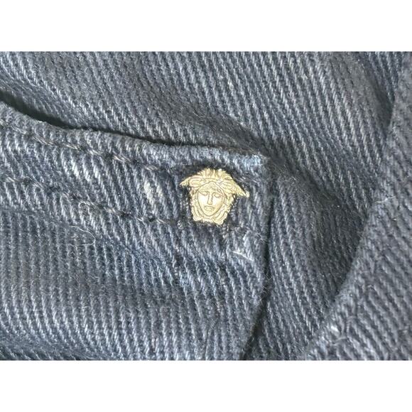 Versace Jeans Couture Women’s Straight-Leg Jeans Dark Blue 28x27 - Picture 11 of 16